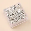 Silver plated alloy square spacer beads in transparent box for DIY jewelry making and bracelets. - Twisted Texture Beads