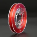 Red elastic crystal string spool for DIY handmade bracelets, stretchy cord for jewelry making. - Red