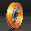 Orange Elastic Crystal Cord Thread Spool for DIY Beading Bracelet Making Jewelry. - Orange-Yellow