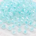 Light blue faceted glass beads rondelle crystal loose beads for DIY jewelry making - Aqua Blue