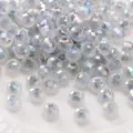 Faceted glass beads rondelle crystal loose beads for DIY handmade jewelry making bracelets necklaces - Gray