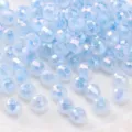 Light blue faceted glass beads DIY bracelet necklace jewelry making accessories variant. - Lake Blue