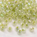 Faceted glass beads rondelle crystal loose beads for DIY bracelet necklace jewelry making supplies - Sprout Green