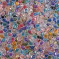 Colorful faceted glass beads bulk DIY loose beads for handmade jewelry bracelets and necklaces. - Random Mix