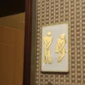 3D acrylique miroir toilette signe autocollant mural doré pour salle de bain bureau bar - JM035 / Or