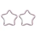 Pink star carabiner spring snap hook aluminum alloy clip for outdoor backpack hiking. - Star Style 49x48mm / Light Purple