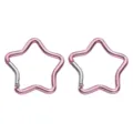 Pink star carabiner aluminum alloy snap hook outdoor climbing backpack clip hardware - Star Style 49x48mm / Pink