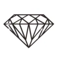 Diamant Acryl Wandtattoo Detail, geometrischer Spiegelaufkleber fur kreative Heimdeko. - Diamant / S / Gold