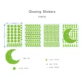 Étoiles brillantes autocollants muraux dessin animé mignons fluorescents détails 515pcs - 3601+3614