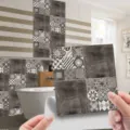 Adesivo per piastrelle in cristallo retro, adesivo murale mosaico per cucina e bagno. - 10x10cm: confezione da 20 / CRY024