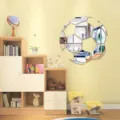 Acrylic soccer mirror wall sticker DIY self-adhesive decor for kids room and living room. - Small - 15cm / Silver