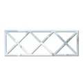 Acrylic mirror wall sticker geometric diamond design for furniture cabinet home decoration - S / Silver