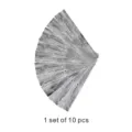 Faux wood grain tile sticker DIY wall floor decor set of 10 pieces gray finish - DB012 Matte Laminated