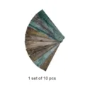 3D Wood Grain Tile Stickers DIY Decorative Wall Floor Stickers 10 Pcs Set for Home Decor - DB017 Matte Finish