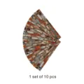 Vintage Red Brick Pattern Tile Sticker DIY Decorative Wall and Floor Decal 10 Pcs Set - DB019 Matte Finish