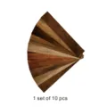 10pcs wood grain tile stickers DIY wall floor decor peel and stick waterproof decals - DB020 Matte Film