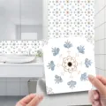 Adhésif carrelage mosaïque vintage imperméable pour décoration murale cuisine et salle de bain. - 10x10cm : pack de 20 / CRY003
