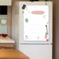 Magnetischer trocken abwischbarer Kühlschrank Whiteboard Notizblock Wochenplaner Aufkleber mit Früchten. - CT013-A4