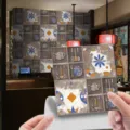 Adesivo per piastrelle retrò impermeabile mosaico adesivo da parete dettaglio cucina - 10x10cm: confezione da 20 / CRY023