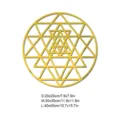 Golden acrylic wall sticker featuring a sacred geometry circle design, perfect for home decor. - S / JM1051 Gold
