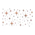 Acryl Sterne Wandaufkleber Spiegel Starlight Wanddeko fuer Kinderzimmer Zuhause. - Roségold