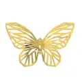 Geometrische Vlinder Acryl Spiegel Muursticker 3D Goud Huisdecoratie Kunst Decor - L / 2 mm dik goud