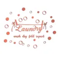 Detailed close-up view of laundry theme acrylic mirror wall sticker with bubble design. - JM801 / Rose Gold