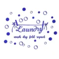 Acrylic mirror laundry wall sticker with English quote and bubble design for home decor. - JM801 / Blue
