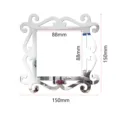 Acrylic square mirror wall sticker decorative switch surround reflective home decor 150mm - Silver
