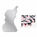 Acryl Elefant Spiegel Wandaufkleber mit DIY niedlichen Gesichtsausdruck Deko Sets - Elefant / S