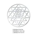 Acrylic mirror wall sticker with sacred geometry flower of life design for home decor. - S / JM1051 Silver