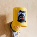 Dopamine suction toothbrush holder wall-mounted cup cute bathroom storage shelf organizer - Yellow