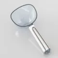 Haushalt Küche Reis Messlöffel mit Skala und modernem minimalistischem Design für tägliches Kochen. - Weiß