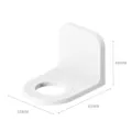 Supporto a parete bianco per dispenser di sapone mensola organizer da bagno in plastica 49mm - 1 Pezzo / Bianco