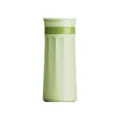 Vaso de agua verde salvia con rayas verticales, taza portátil elegante para uso diario. - Vaso de silicona verde para hacer hielo