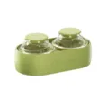 Molde de silicona para hielo bola doble bandeja cubitera cocina para whisky y bebidas - Hielo planeta verde