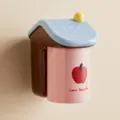 Dopamin Wandhalterung magnetische Zahnbürstenhalter Set mit Mundwasserbecher im Haus Design - Apfel