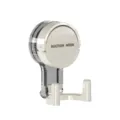 Gancio a ventosa in plastica senza foratura supporto da parete doppio per bagno cucina - Double Hook / Bianco