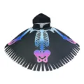 Cape à capuche - Crâne multicolore noir