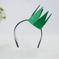 Groene glitter kroon haarband voor kinderen Halloween feest, kostuum accessoire, rekwisiet. - Groen