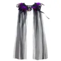 Halloween veren cape heks sjaal gothisch tule kostuum voor feest en optreden accessoire - Paars
