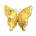 3D four-layer hollow paper butterfly wall sticker with pearls, perfect for wedding and festival decor. - HB041: Style A