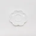 Paleta de pintura de plastico blanco flor de ciruelo, bandeja de mezcla acuarela. - Pequeña Paleta de Flor de Ciruelo