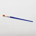 Blauer Flachpinsel mit Griff fuer Kinder DIY Malerei, Aquarell und Acryl Kunsthandwerk. - Flachpinsel