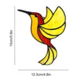 Stained glass hummingbird suncatcher acrylic hanging ornament colorful home decor window display - Hummingbird Style C (TYU016C)