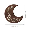 Decorazione da parete in legno di luna bohemien con design di luce notturna stellata - MZ210