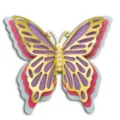 3D hollow butterfly wall sticker with multi-layer pearlescent paper for home and wedding decor. - HB023: Type A
