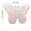 3D 4-layer hollow pearl paper butterfly wall sticker with pearls for wedding holiday decoration - HB036 Style A / S