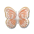 3D four-layer hollowed-out pearl paper butterfly wall sticker for wedding festival decor - HB038 Style A / Small + 5 x 10mm Pearls
