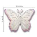 Detailed view of large 3D layered hollow paper butterfly wall sticker with pearl decor. - HB036 Style B / L